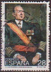 España 1993 3264 Sello º D. Juan de Borbon y Battenberg Retrato de Ricardo Macarron Timbre Espagne Spain Spagna